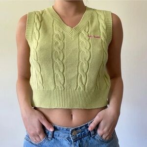 iets frans Sweater Vest Crop Top